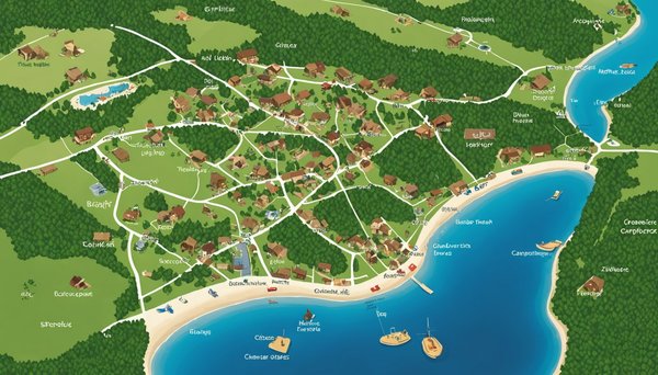 Carte des campings nudistes en france