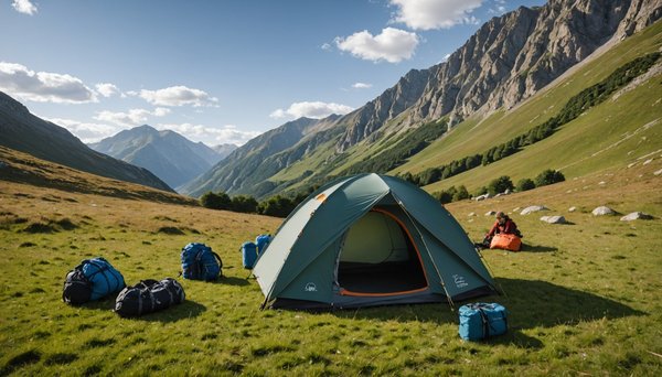 Camping sauvage autorisé durant une randonnée dans les pyrénées